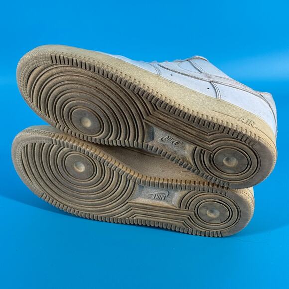 Nike Air Force 1 Low Womens US 8.5 White Leather Casual Athletic Sneaker ‘20 - Picture 7 of 12